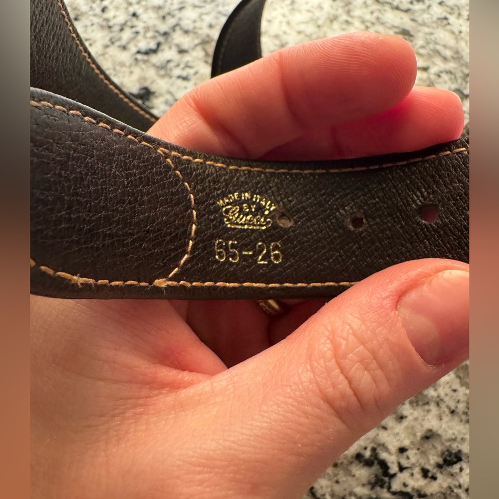 Vintage Gucci Leather Waist Belt - Picture 6 of 6